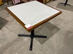 Square Timber Top Dining Table, 700 x 700mm