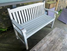 Timber Light Blue Bench