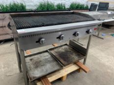 SCF Stainless Steel Gas Griddle as Lotted, Please Note: There is NO VAT on the HAMMER Price of