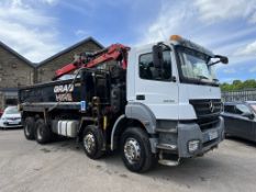 2010 Mercedes Benz 3236 8x4 Tipper Grab with Palfinger Epsilon M125L, VRM GK10 VXS, Date of 1st