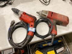 Lot of (1) Milwaukee Electric Drill and (1) Milwaukee Electric Impact