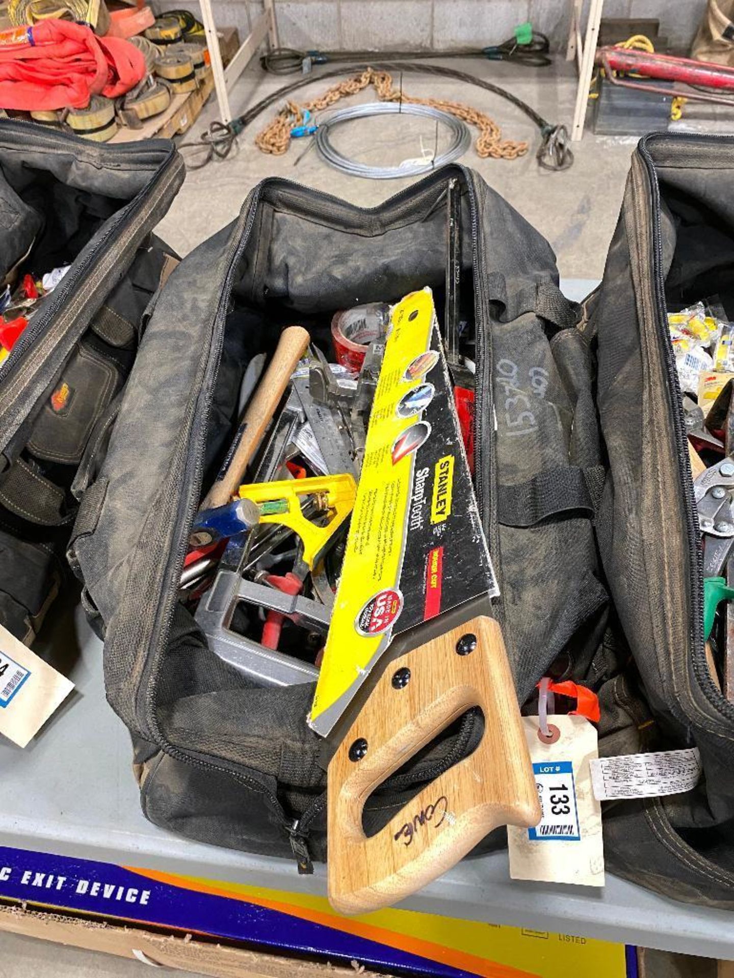 Lot of Asst. Hand Tools including Hammer, Saw, Snips, Vise Grips, Clamps, etc. - Image 3 of 6