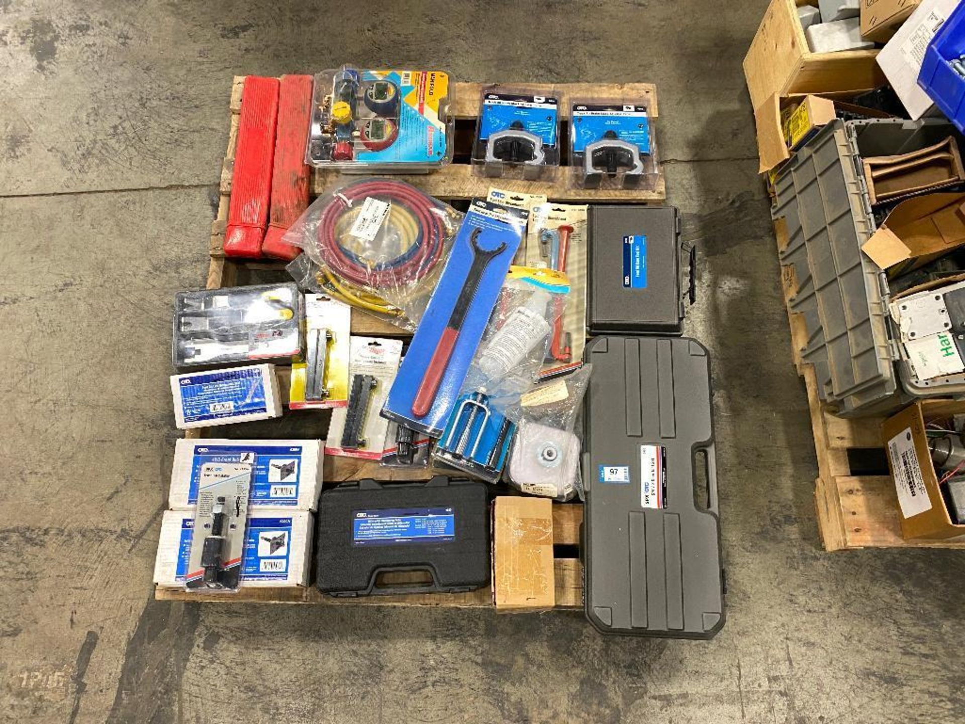 Pallet of Asst. OTC Automotive Tools including Bearing Pullers, A/C Hoses, Cam Tool Kits, etc. - Image 2 of 6