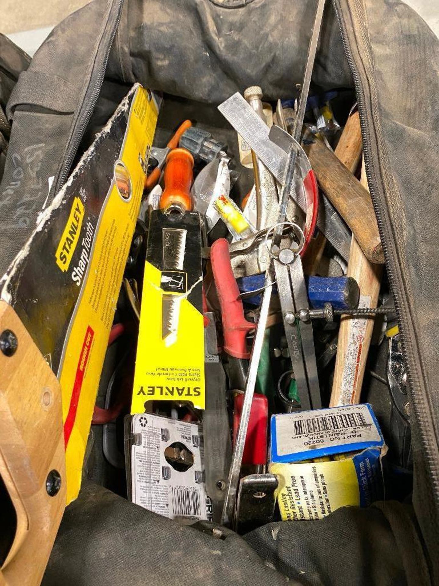 Lot of Asst. Hand Tools including Hammer, Saw, Snips, Vise Grips, Clamps, etc. - Image 5 of 6