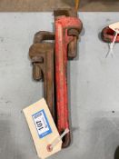 Lot of RIDGID 24" Pipe Wrench and Fuller 18" Pipe Wrench