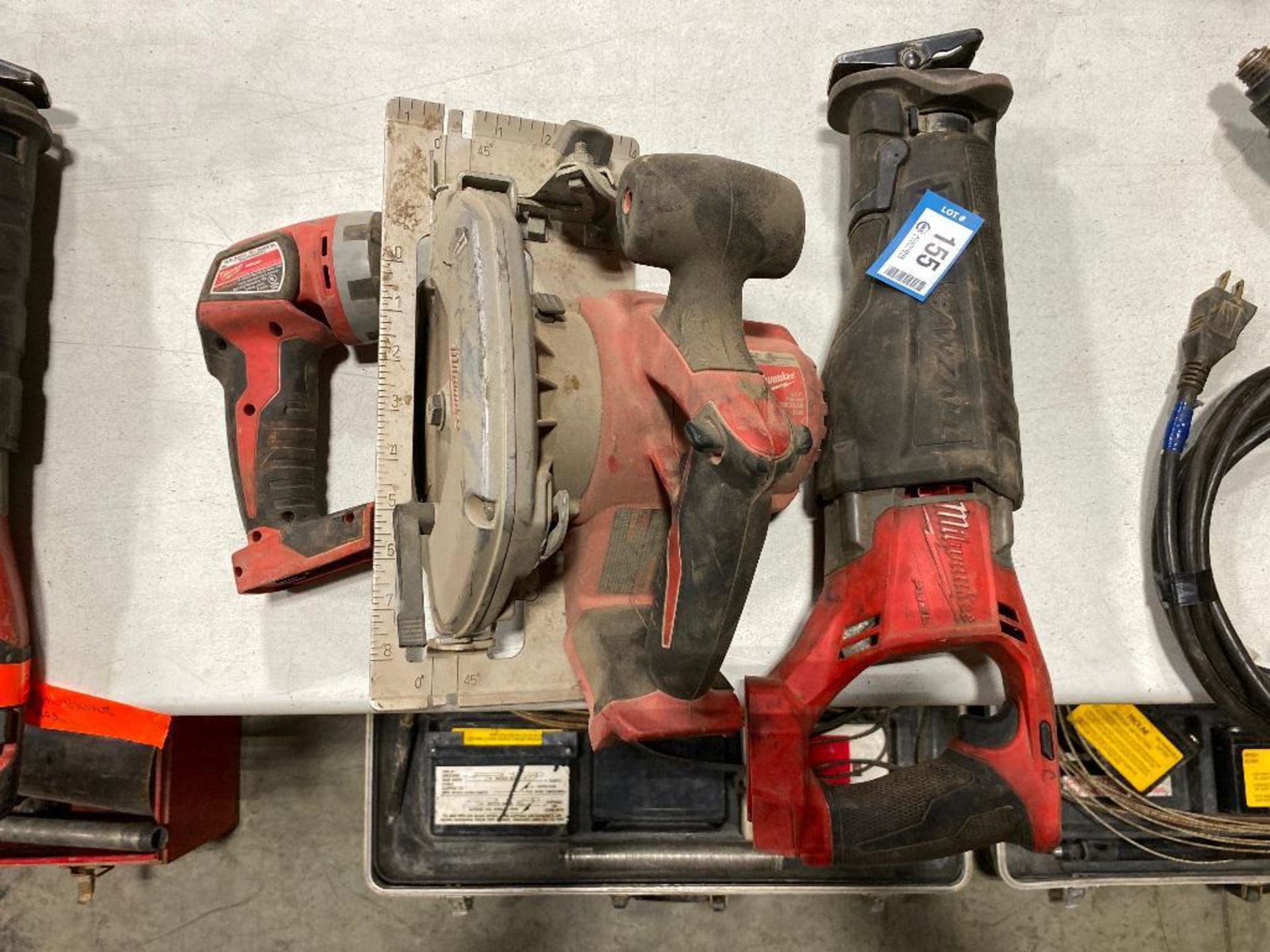 Lot of Milwaukee Cordless Reciprocating Saw, Cordless Circular Saw and Flashlight - Image 7 of 9