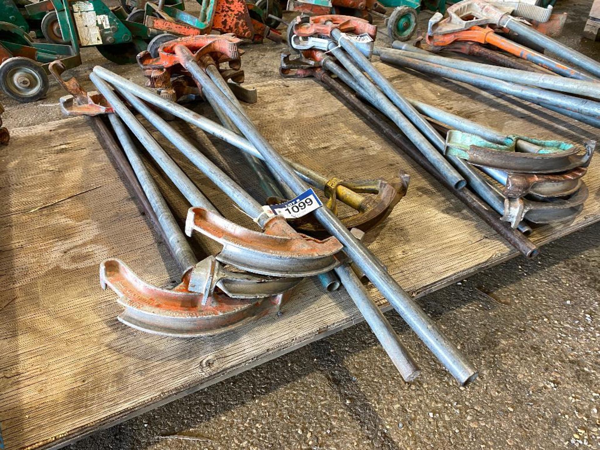 Lot of (10) 1" EMT or 3/4" Ridgid Bender