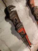 Lot of (1) 24" Pipe Wrench and (1) 18" Pipe Wrench