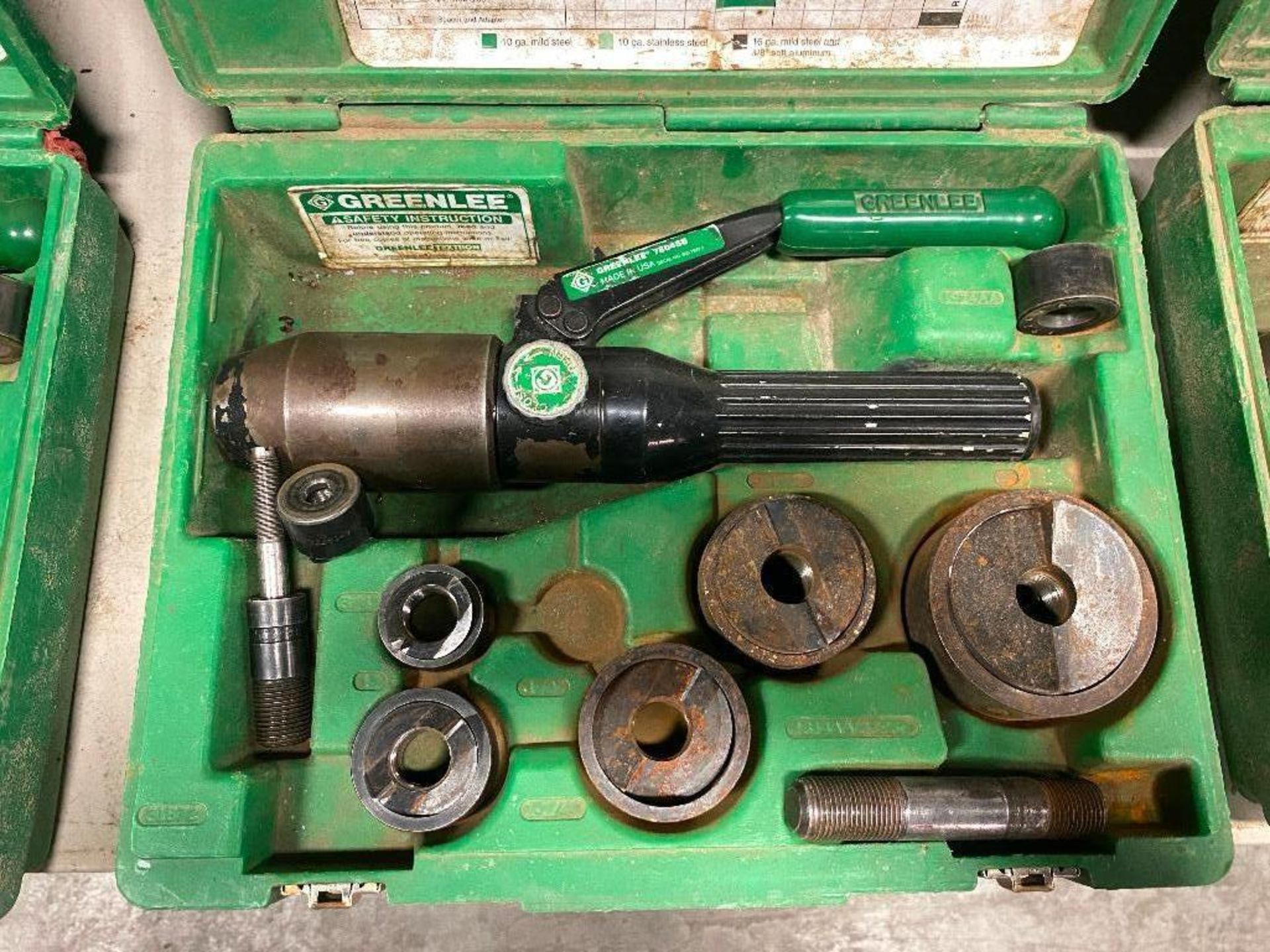 Greenlee 7806SB Hydraulic Punch Driver Set 1/2"-2" - Image 2 of 2