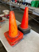 Lot of (10) Asst. Safety Cones