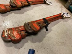 Lot of (1) 24" Pipe Wrench and (1) 18" Pipe Wrench