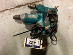 Lot of (2) Makita Electric Drills