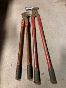 Lot of (2) 36" Cable Cutters