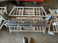 Lot of (1) Aluminum Headache Racks and (2) Side Rails