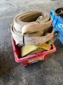 Tote of Asst. Lifting Slings and Tow Straps, etc.