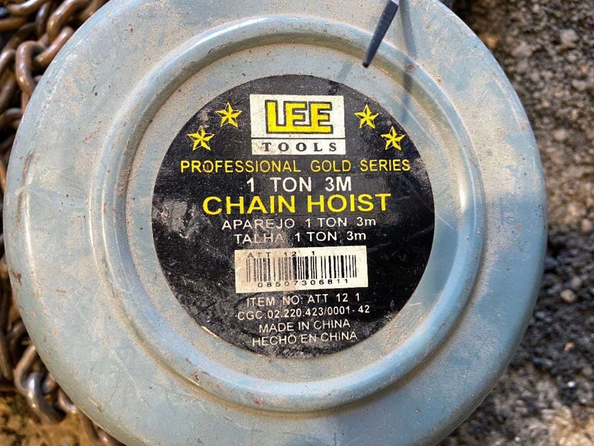 Lee Tools 1-Ton Chain Hoist - Image 3 of 3