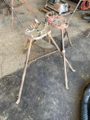 Lot of (2) Ridgid 450 Tri-Stands