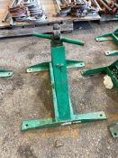 Lot of (2) Greenlee 683 Screw Type Reel Stand