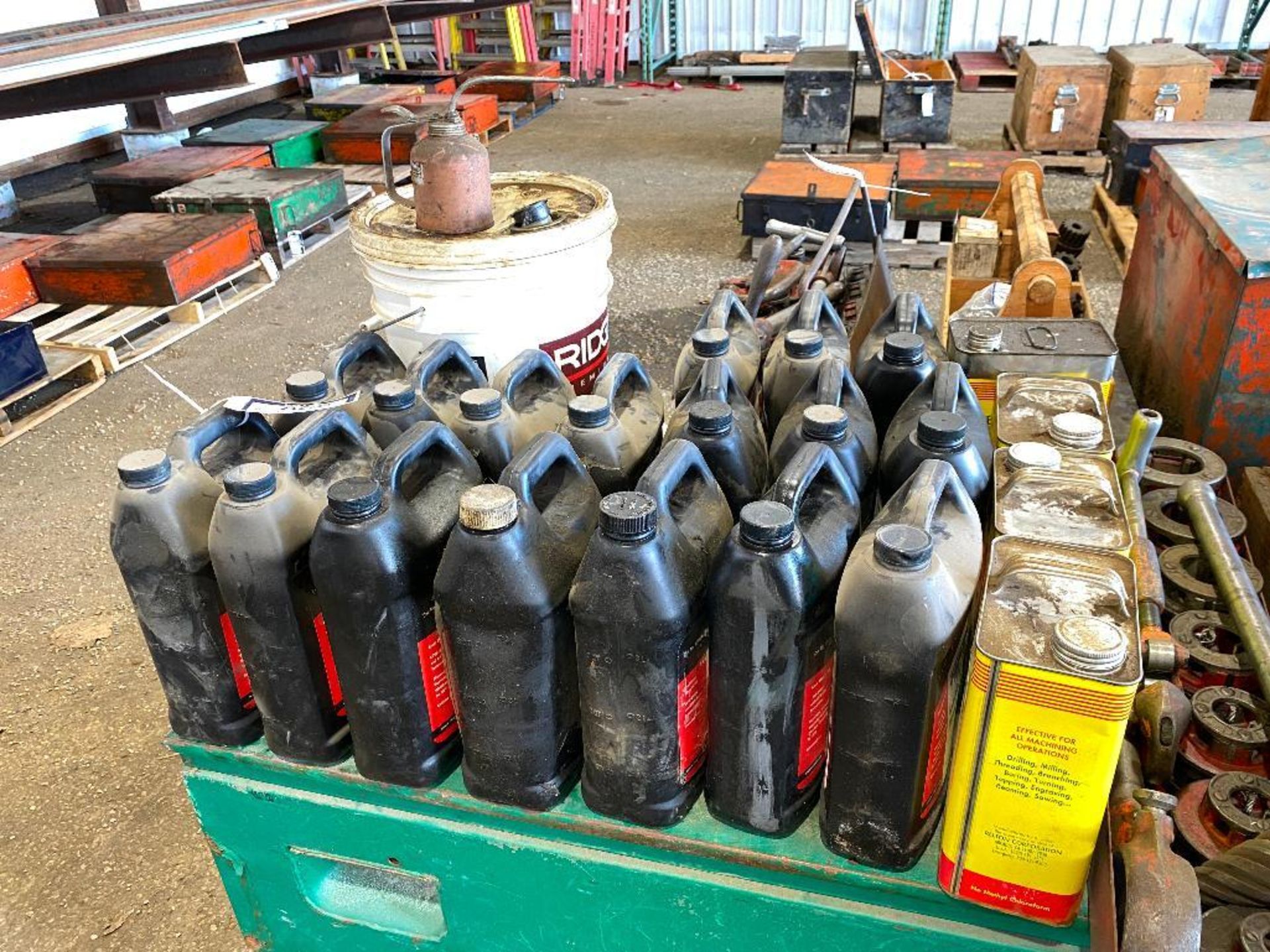 Lot of Asst. Ridgid Cutting Oil, Rapid Tap Cutting Oil, etc.