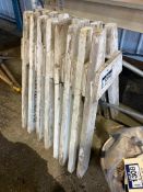 Lot of (8) Wooden Road Barrier Stands