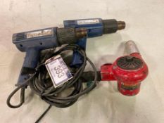 Lot of (3) Asst. Heat Guns