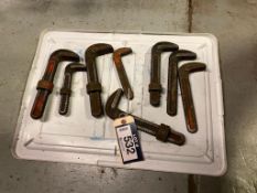 Lot of (8) Asst. Pipe Wrench Heads