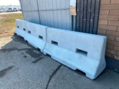 Lot of (3) Concrete Jersey Barriers