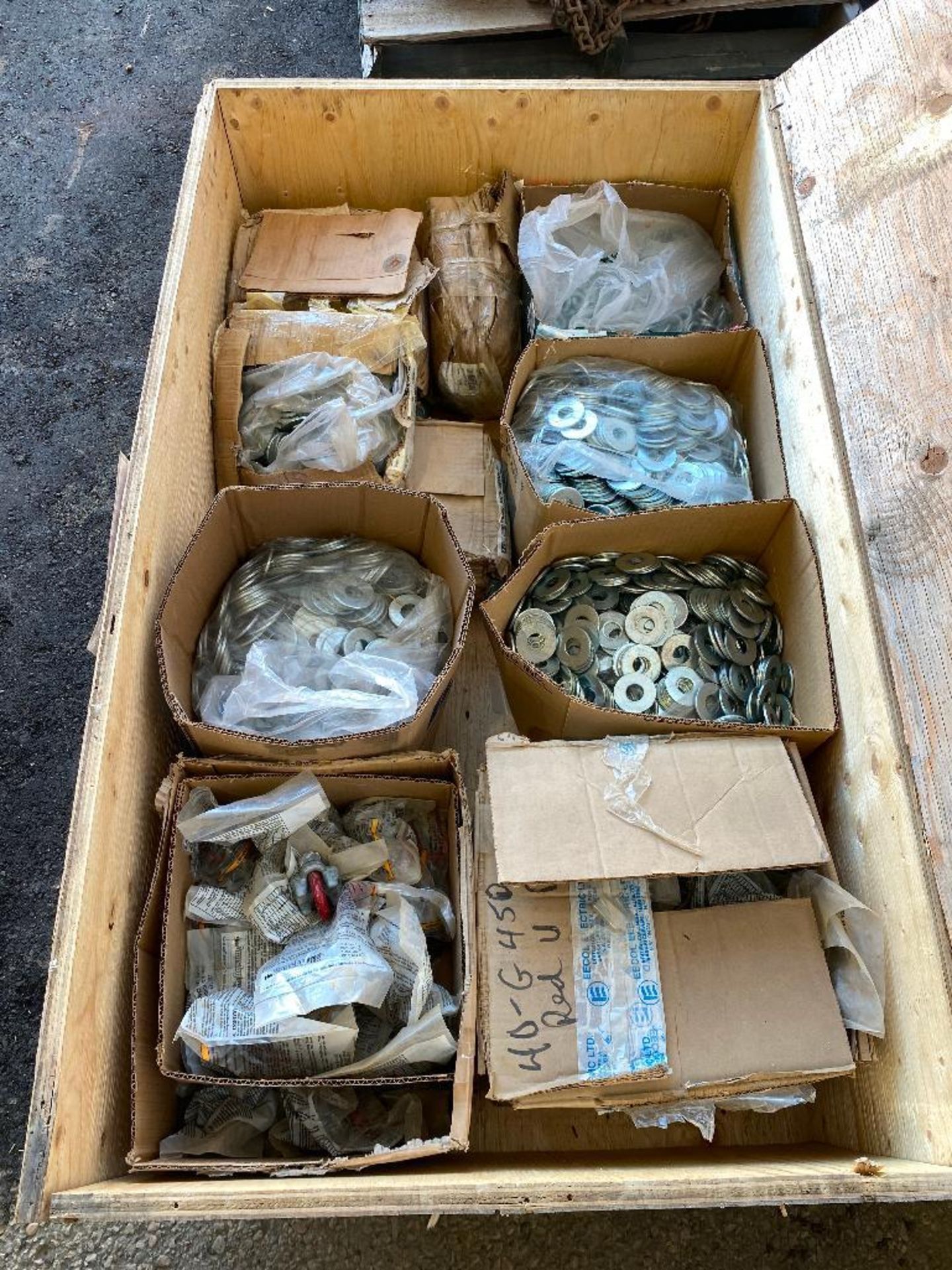Crate of Asst. Washers, U-Bolts, etc. - Image 2 of 3