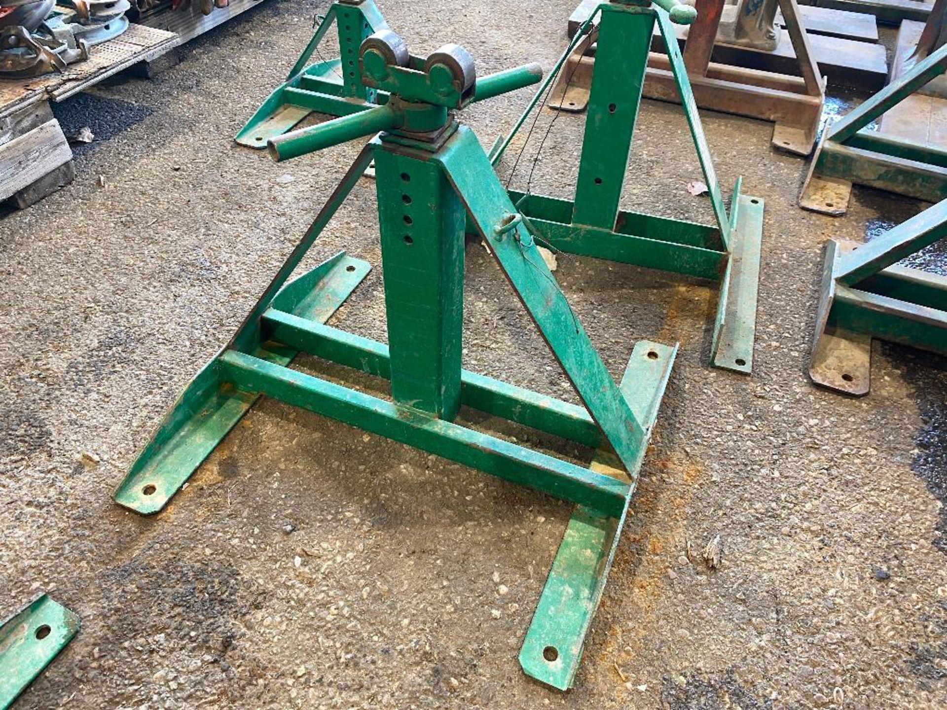 Lot of (2) Greenlee 683 Screw Type Reel Stand - Image 2 of 3