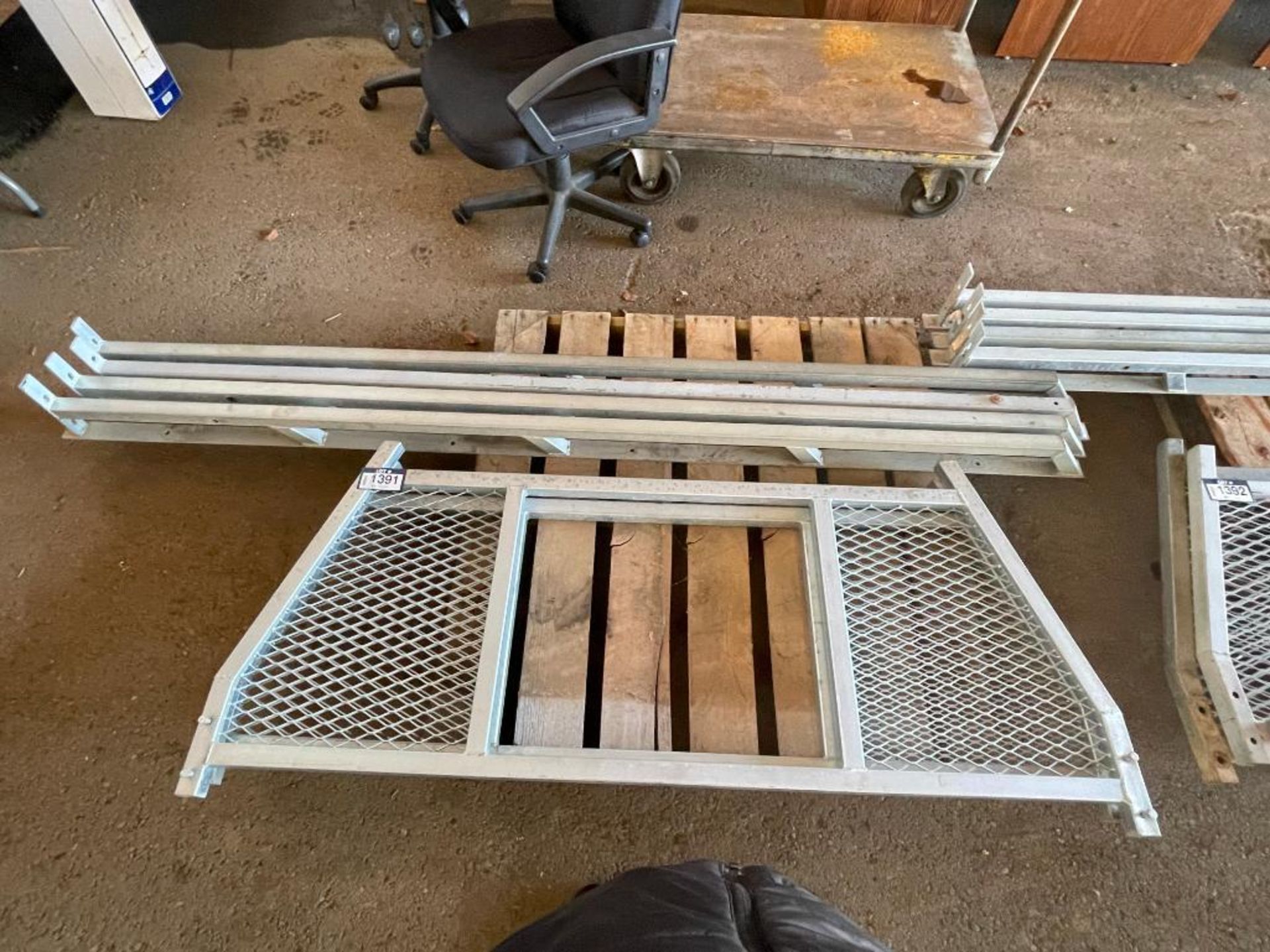 Pallet of (2) Headache Racks and (4) Side Rails