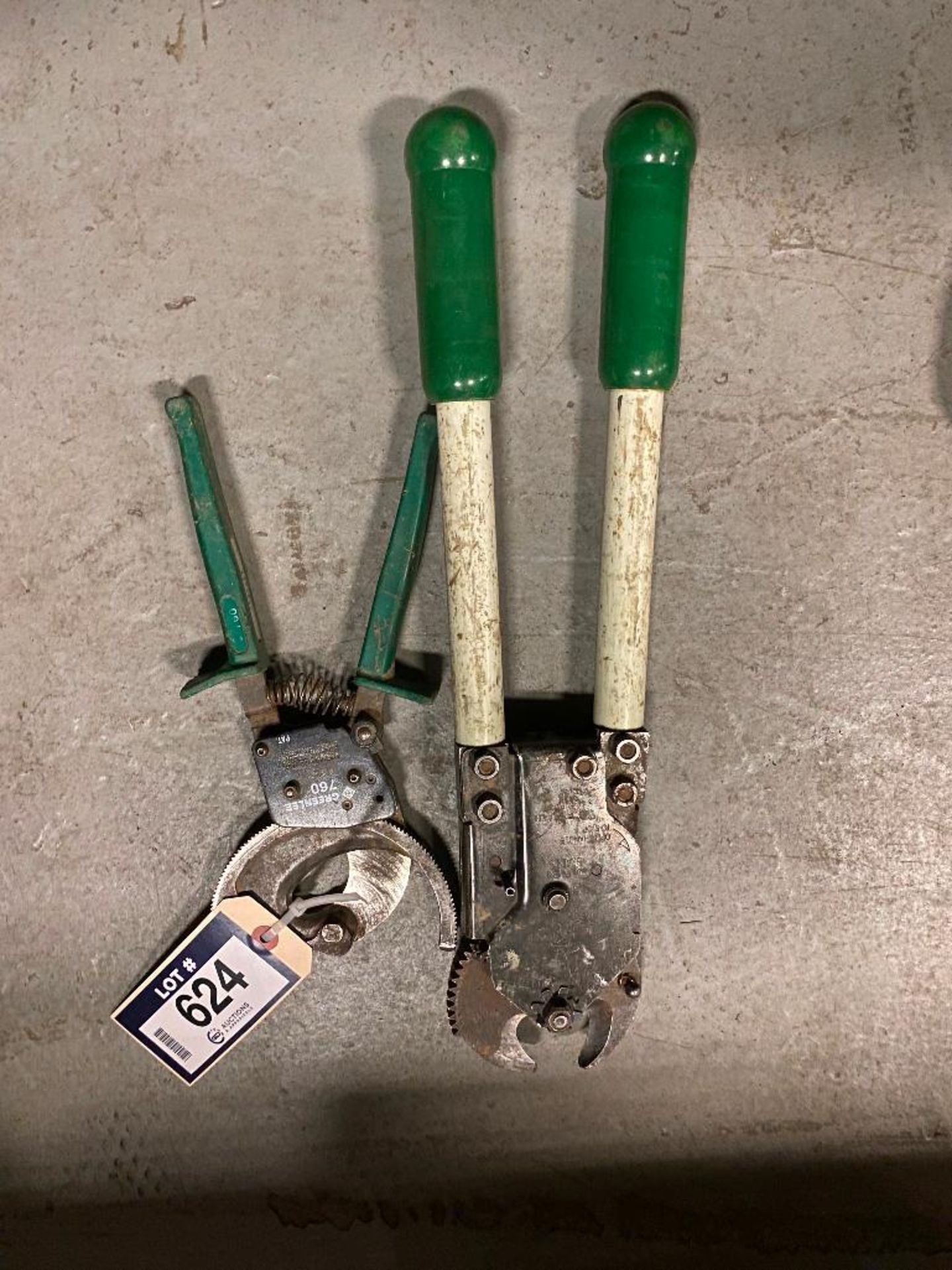 Lot of (1) Greenlee 760 Ratcheting Cable Cutter and (1) Ratcheting Cable Cutter - Image 2 of 2