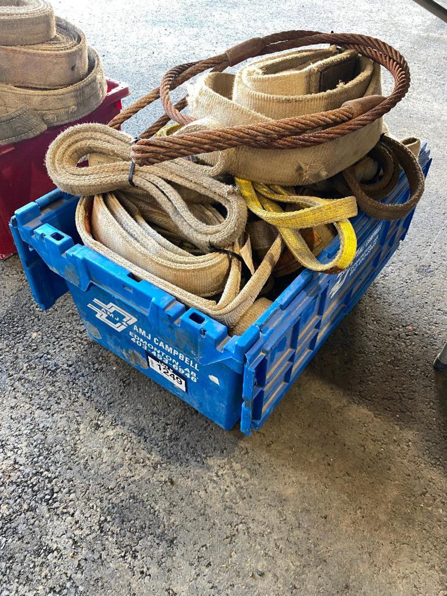 Tote of Asst. Lifting Slings and Tow Straps, etc. - Image 2 of 2