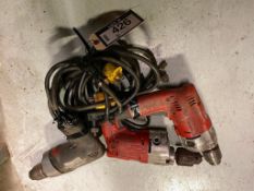 Lot of (3) Asst. Electric Drills