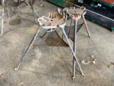 Lot of (2) Ridgid 450 Tri-Stands