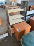 Lot of (2) Asst. Mobile Shelves and (1) Set of Drawers