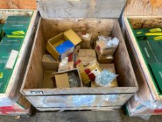 Crate of Asst. Hex Screws, Nuts, Washers, Screws, etc.