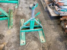 Lot of (2) Greenlee 683 Screw Type Reel Stand