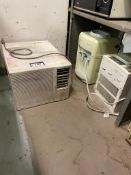 Lot of (2) Window Mount Air Conditioners and (1) Sunbeam Water Cooler