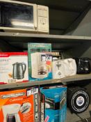 Lot of (3) Asst. Toasters, (1) Coffee Maker, and (1) Sunbeam Cordless Electric Kettle