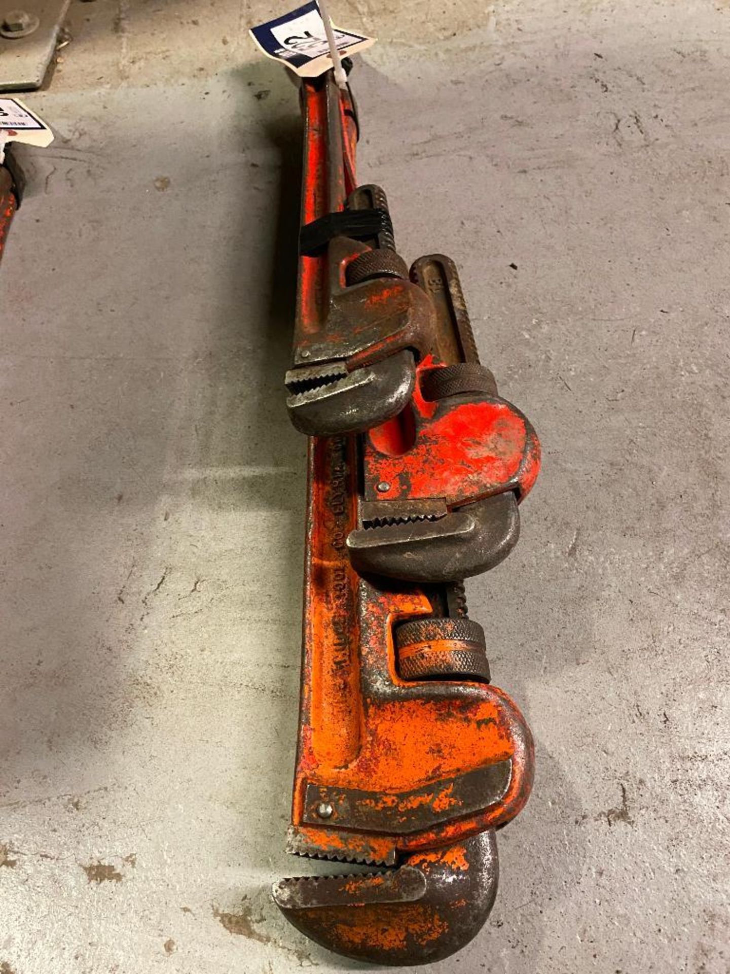 Lot of (1) 24" Pipe Wrench, (1) 18" Pipe Wrench and (1) 14" Pipe Wrench - Image 2 of 2
