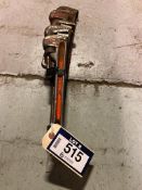 Lot of (1) 24" Pipe Wrench, (1) 18" Pipe Wrench and (1) 14" Pipe Wrench