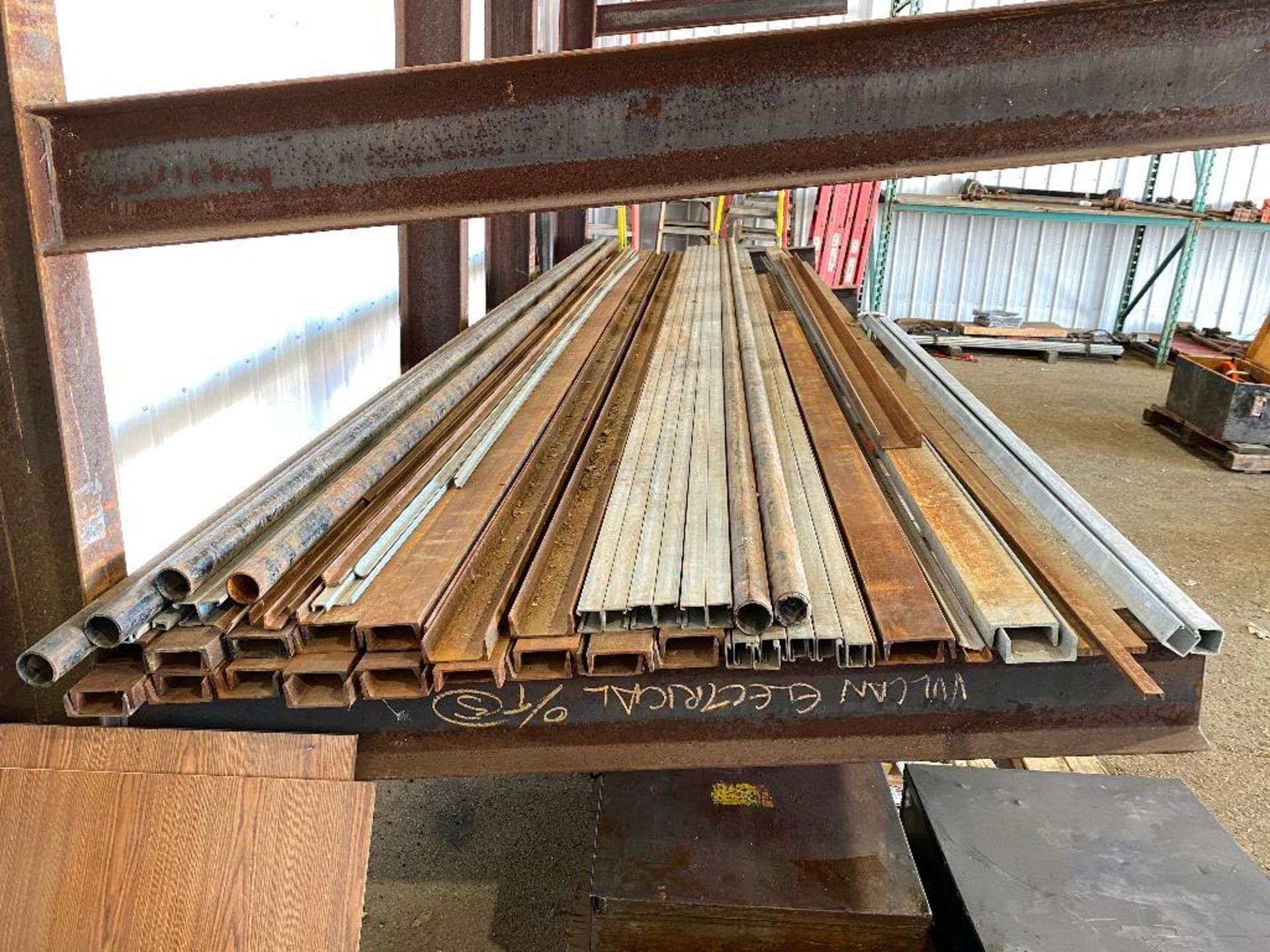 Lot of Asst. Steel including Channel Iron, Flat Bar, Pipe, etc.