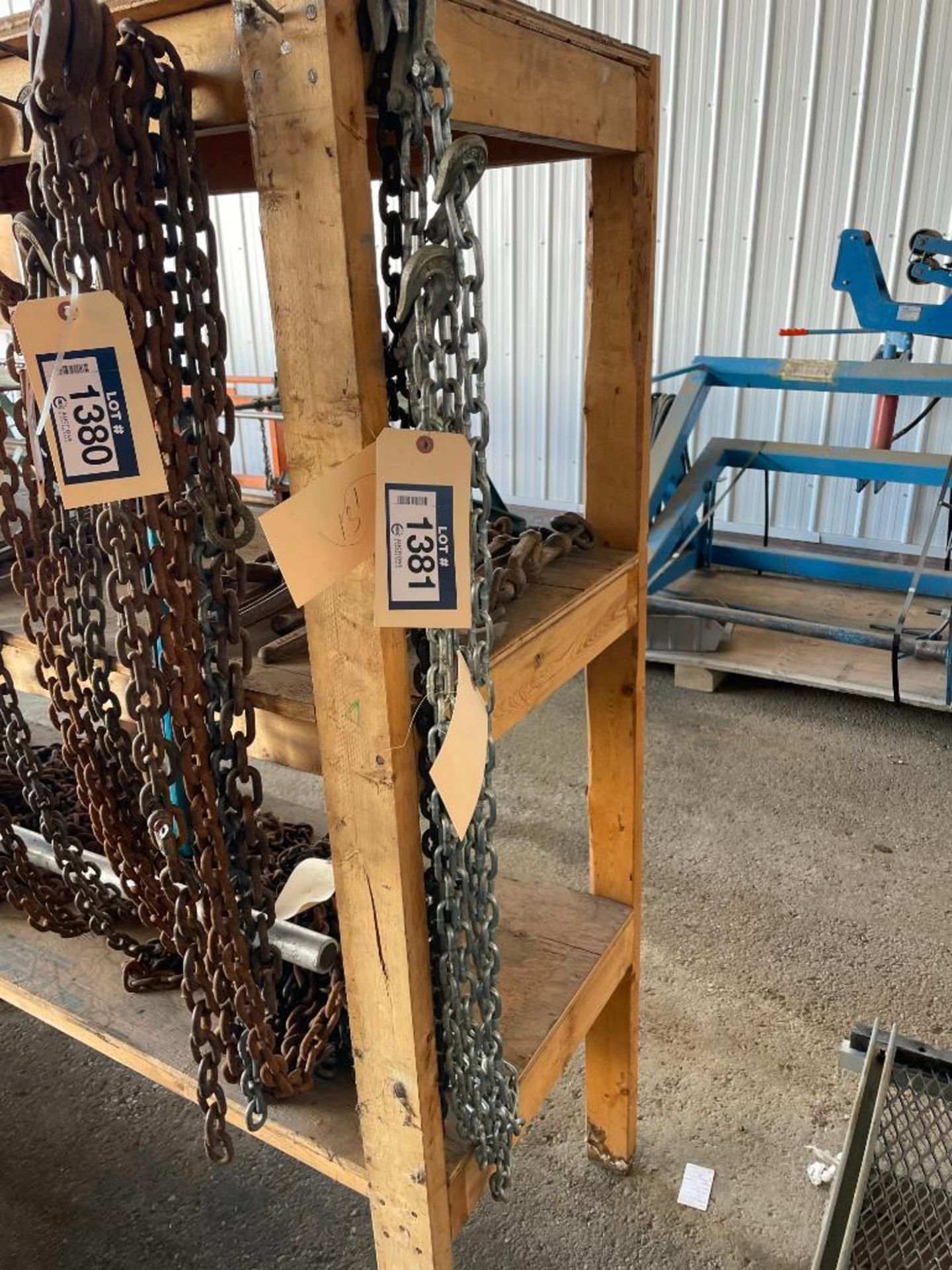 Lot of (2) 11' Lifting Chains and (1) 13' Lifting Chains
