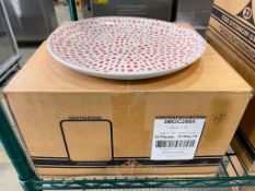 CASE OF DUDSON MOSAIC CORAL 11 1/8" PLATE, 12/CASE - MADE IN ENGLAND