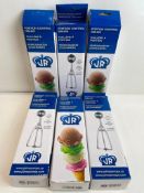 JOHNSON ROSE PORTION CONTROL SCOOPS - LOT OF 6 - NEW