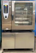 RATIONAL SCC102G SELF COOKING CENTER GAS COMBI OVEN WITH STAND