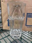 (7) LARGE PANELED COOLER GLASS & (3) SMALL PANELED GLASSES