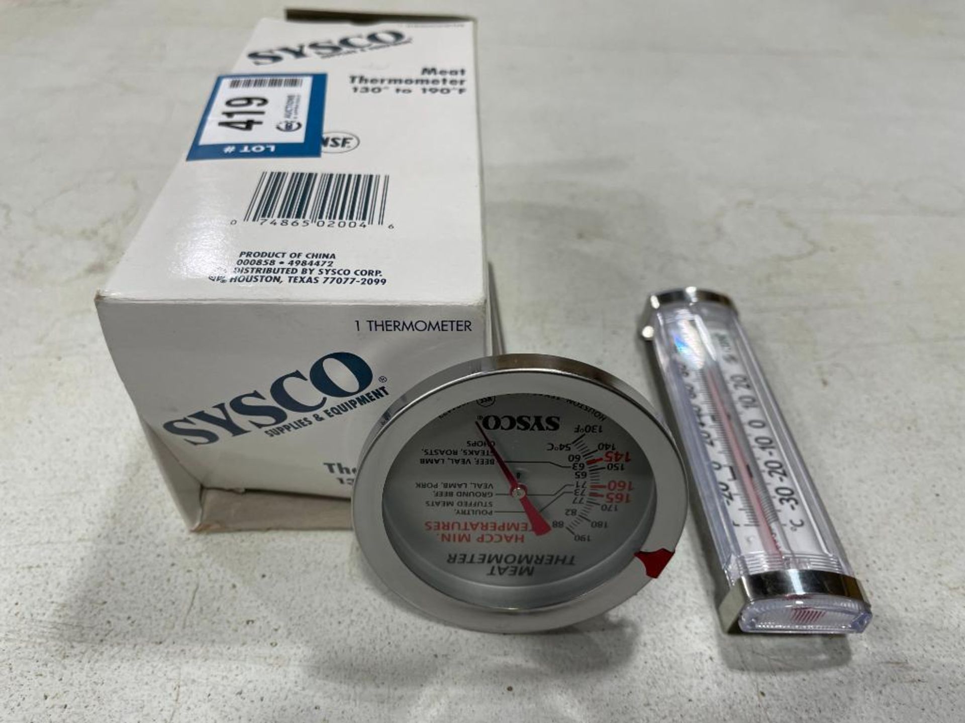 SYSCO MEAT THERMOMETER & COOLER THERMOMETER