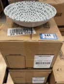 2 CASES OF DUDSON MOSAIC GREEN CHEF'S BOWL 8" - 12/CASE, MADE IN ENGLAND