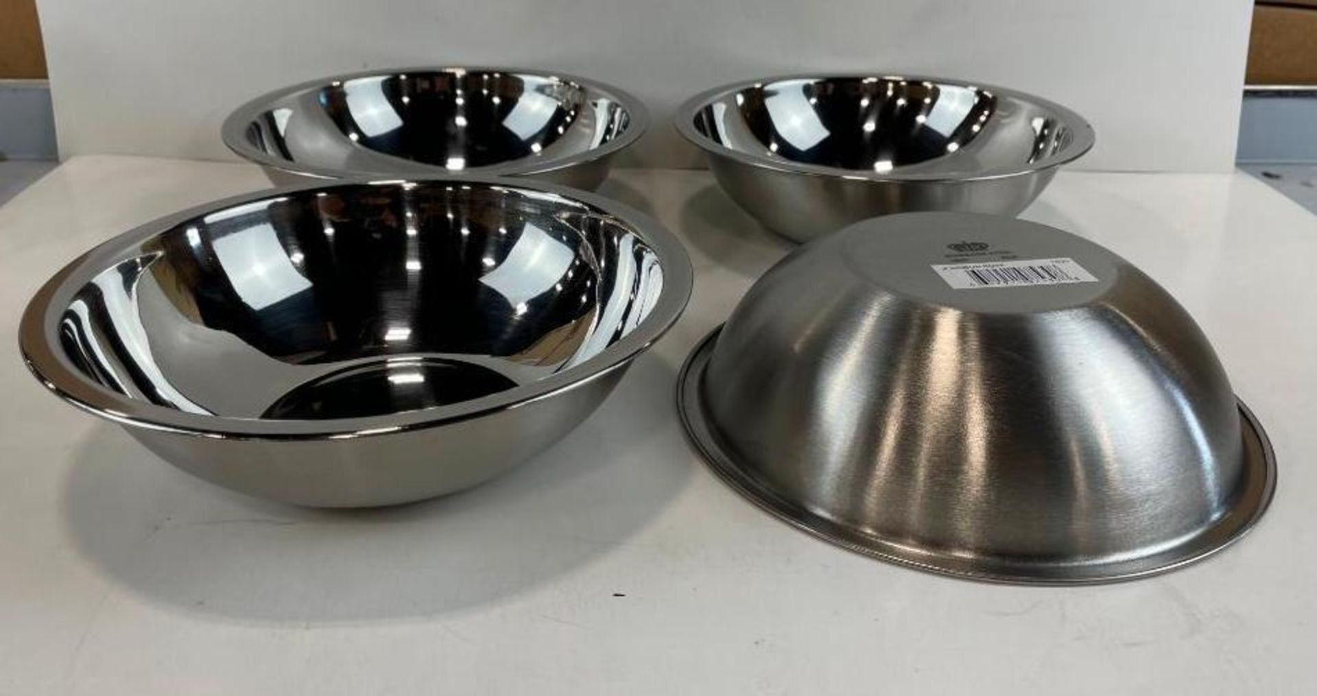 HEAVY DUTY STAINLESS STEEL MIXING BOWL 1 QT - LOT OF 4 - JOHNSON ROSE 7530 - Image 2 of 5